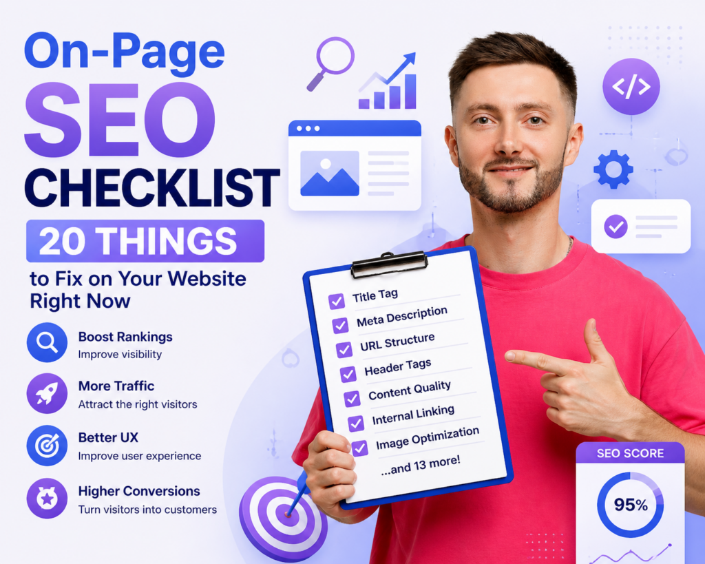 On-Page SEO Checklist: 20 Things to Fix on Your Website Right Now On-Page SEO Checklist: 20 Things to Fix on Your Website Right Now