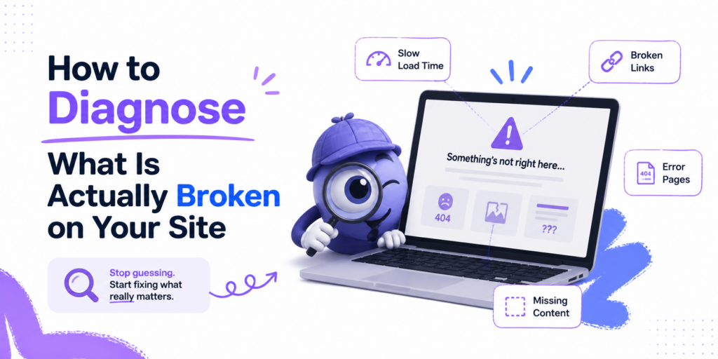 How to Diagnose What Is Actually Broken on Your Site