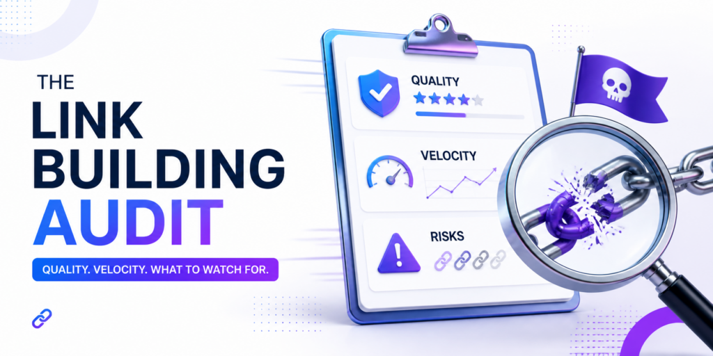 The Link Building Audit: Quality, Velocity, and What to Watch For The Link Building Audit: Quality, Velocity, and What to Watch For