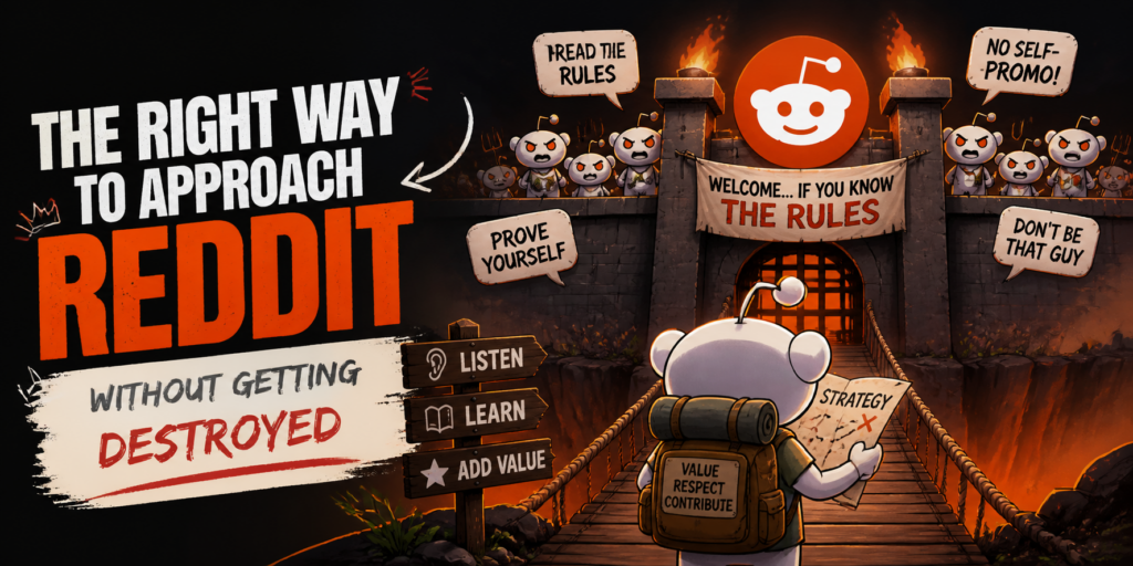 The Right Way to Approach Reddit Without Getting Destroyed