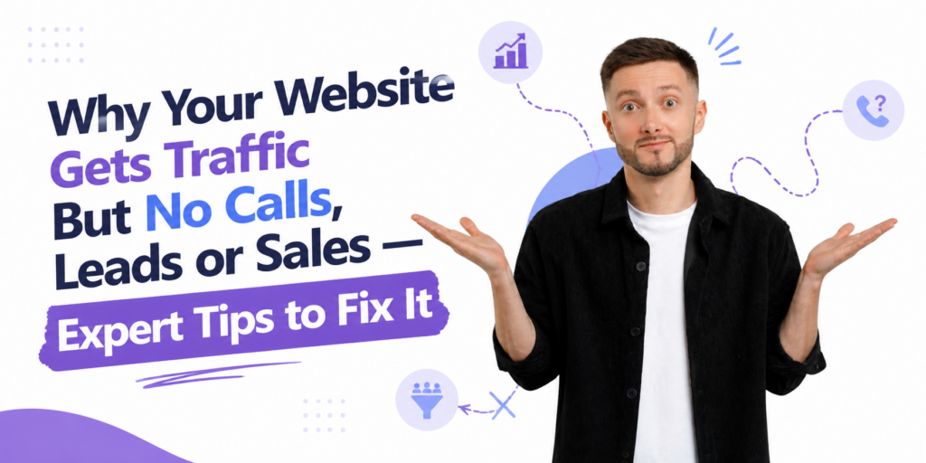 Why Your Website Gets Traffic But No Calls, Leads or Sales — Expert Tips to Fix It