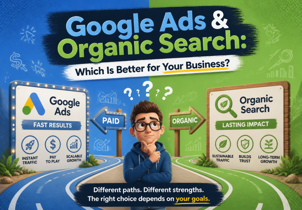 Google Ads & Organic Search (SEO): Which Is Better for Your Business? Google Ads & Organic Search (SEO): Which Is Better for Your Business?