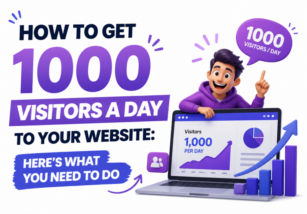 How to Get 1000 Visitors a Day to Your Website: Here's What You Need to Do How to Get 1000 Visitors a Day to Your Website: Here's What You Need to Do
