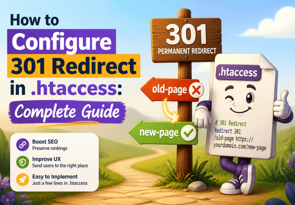 How to Configure 301 Redirect in .htaccess: Complete Guide