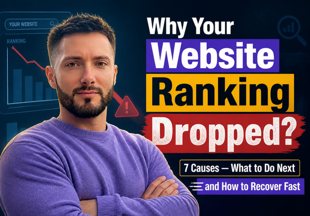 Why Your Website Ranking Dropped: 7 Real Causes and How to Recover Fast